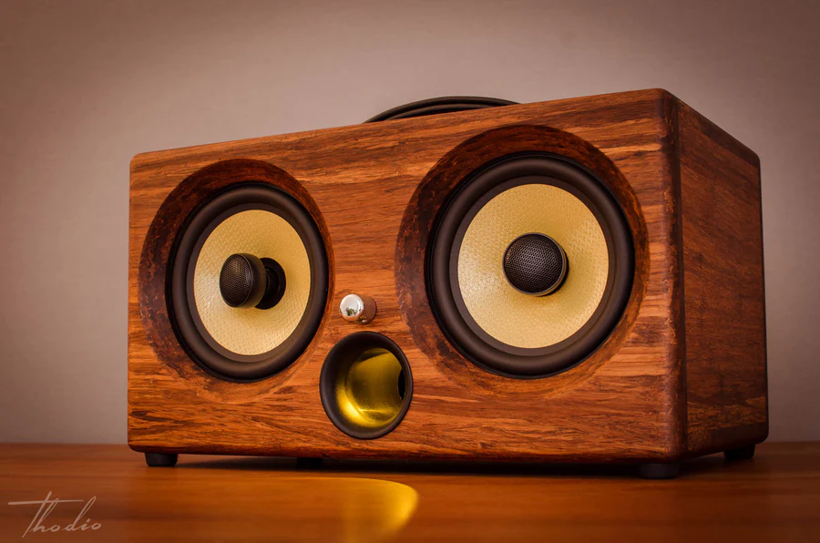 THODIO IBOX™ XC High Density Chocolate Bamboo Speaker 1 THODIO IBOX™ XC High Density Chocolate Bamboo Speaker