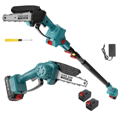 2 in 1 Cordless 8 inch Chainsaw with Pole Saw 2