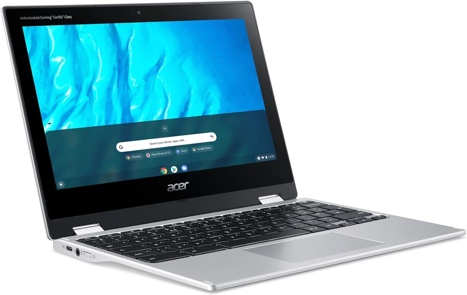 Acer Spin 311 3H 11.6'' 2-in-1 Touchscreen Chromebook (8-Core MediaTek MT8183C, 64GB eMMC, 4GB RAM, Stylus) Flip Convertible Laptop, 15-Hr Battery Life, IST Pen, Webcam, Chrome OS, Pure Silver 1