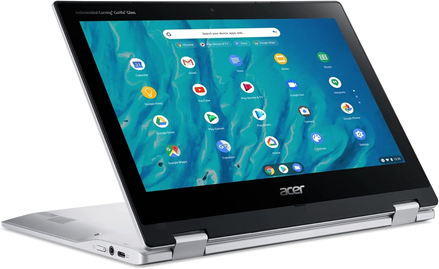 Acer Spin 311 3H 11.6'' 2-in-1 Touchscreen Chromebook (8-Core MediaTek MT8183C, 64GB eMMC, 4GB RAM, Stylus) Flip Convertible Laptop, 15-Hr Battery Life, IST Pen, Webcam, Chrome OS, Pure Silver 3 Acer Spin 311 3H 11.6'' 2-in-1 Touchscreen Chromebook (8-Core MediaTek MT8183C, 64GB eMMC, 4GB RAM, Stylus) Flip Convertible Laptop, 15-Hr Battery Life, IST Pen, Webcam, Chrome OS, Pure Silver - Image 3