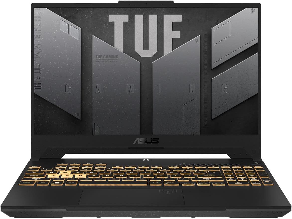 ASUS TUF Gaming F15 (2022) Gaming Laptop, 15.6” FHD 144Hz Display, GeForce RTX 3050, Intel Core i5-12500H, 16GB DDR4, 512GB PCIe SSD, Wi-Fi 6, Windows 11, FX507ZC-ES53,Mecha Gray 1