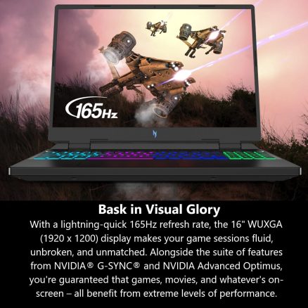 Acer Nitro 16 Gaming Laptop | AMD Ryzen 7 7840HS OctaCore CPU | NVIDIA GeForce RTX 4060 Laptop GPU | 16" WUXGA 165Hz IPS Display | 16GB DDR5 | 1TB Gen 4 SSD | WiFi 6E | RGB Backlit KB | AN16-41-R4CY 14
