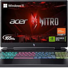 Acer Nitro 16 Gaming Laptop | AMD Ryzen 7 7840HS OctaCore CPU | NVIDIA GeForce RTX 4060 Laptop GPU | 16" WUXGA 165Hz IPS Display | 16GB DDR5 | 1TB Gen 4 SSD | WiFi 6E | RGB Backlit KB | AN16-41-R4CY