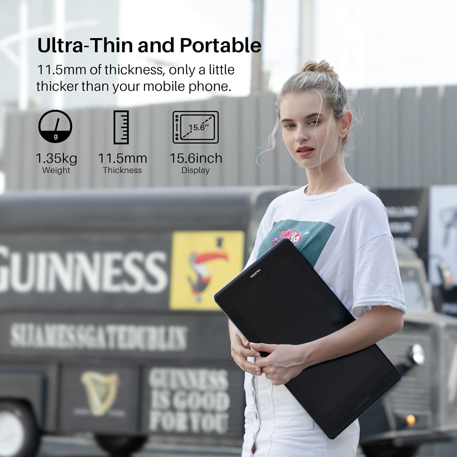 HUION KAMVAS Pro 16 Drawing Tablet with Screen, 15.6 inch Pen Display Anti-Glare Glass 6 Shortcut Keys Adjustable Stand, Graphics Tablet for Drawing, Writing, Design, Work with Windows, Mac and Linux 6 HUION KAMVAS Pro 16 Drawing Tablet with Screen, 15.6 inch Pen Display Anti-Glare Glass 6 Shortcut Keys Adjustable Stand, Graphics Tablet for Drawing, Writing, Design, Work with Windows, Mac and Linux - Image 6