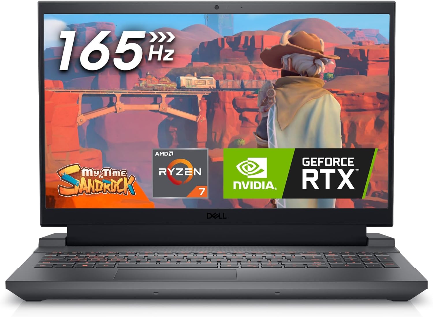 Dell G15 5535 Gaming Laptop - 15.6-inch FHD (1920x1080) 165Hz 3ms Display, AMD Ryzen 7-7840HS Processor, 16 GB DDR5 RAM, 512 GB SSD, NVIDIA GeForce RTX 4060, Windows 11 Home - Dark Shadow Gray 2