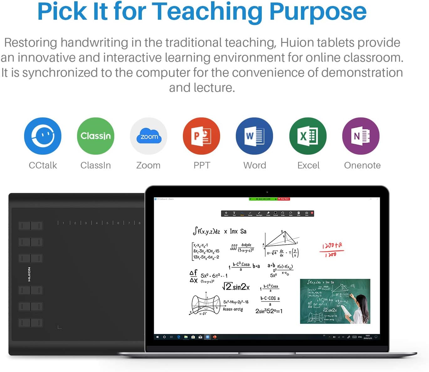 HUION Inspiroy H1060P Graphics Drawing Tablet with 8192 Pressure Sensitivity Battery-Free Stylus and 12 Customized Hot Keys, 10 x 6.25 inches Digital Art Tablet for Mac, Windows PC and Android 8 HUION Inspiroy H1060P Graphics Drawing Tablet with 8192 Pressure Sensitivity Battery-Free Stylus and 12 Customized Hot Keys, 10 x 6.25 inches Digital Art Tablet for Mac, Windows PC and Android - Image 8