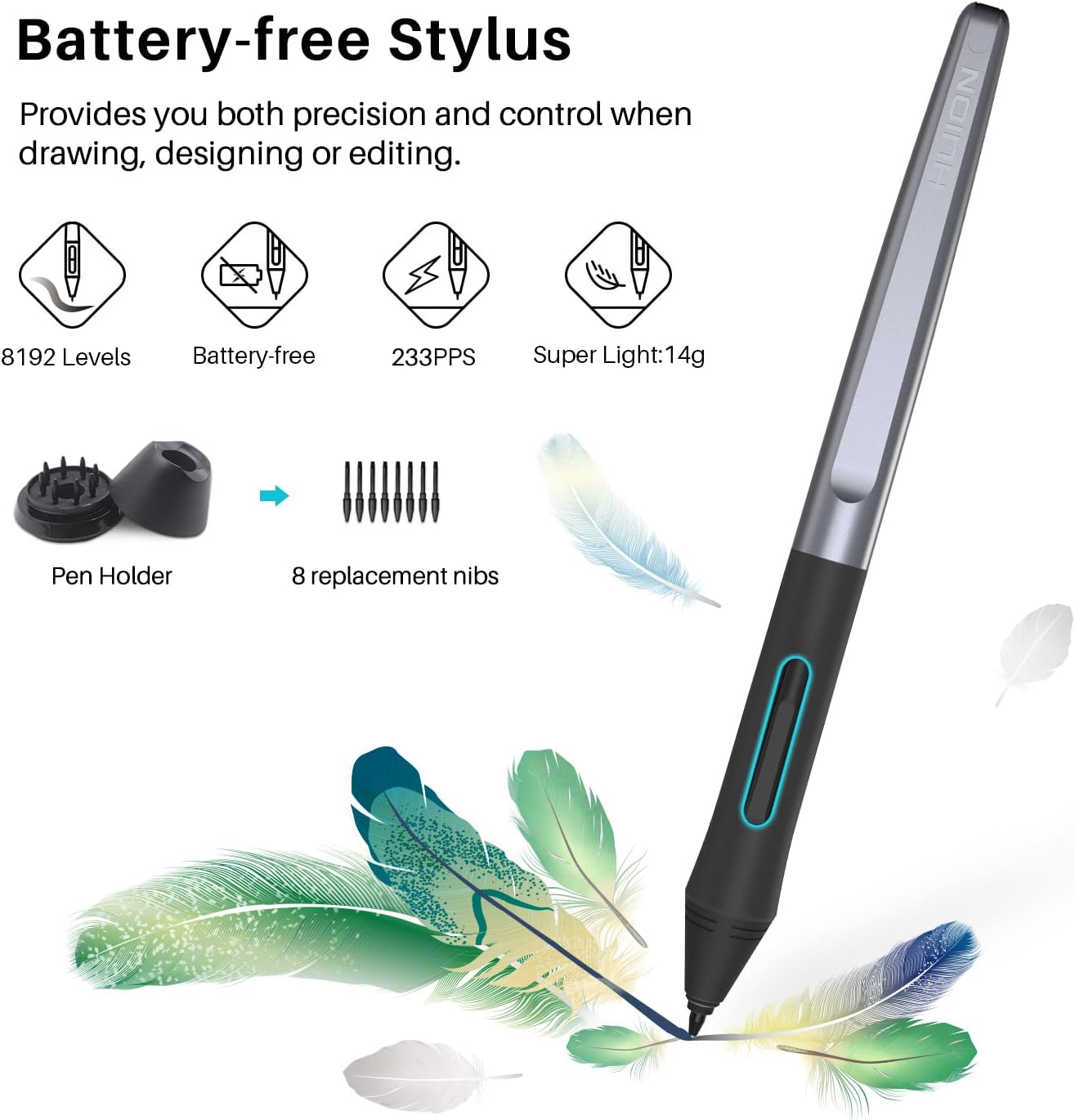 HUION Inspiroy H1060P Graphics Drawing Tablet with 8192 Pressure Sensitivity Battery-Free Stylus and 12 Customized Hot Keys, 10 x 6.25 inches Digital Art Tablet for Mac, Windows PC and Android 9 HUION Inspiroy H1060P Graphics Drawing Tablet with 8192 Pressure Sensitivity Battery-Free Stylus and 12 Customized Hot Keys, 10 x 6.25 inches Digital Art Tablet for Mac, Windows PC and Android - Image 9