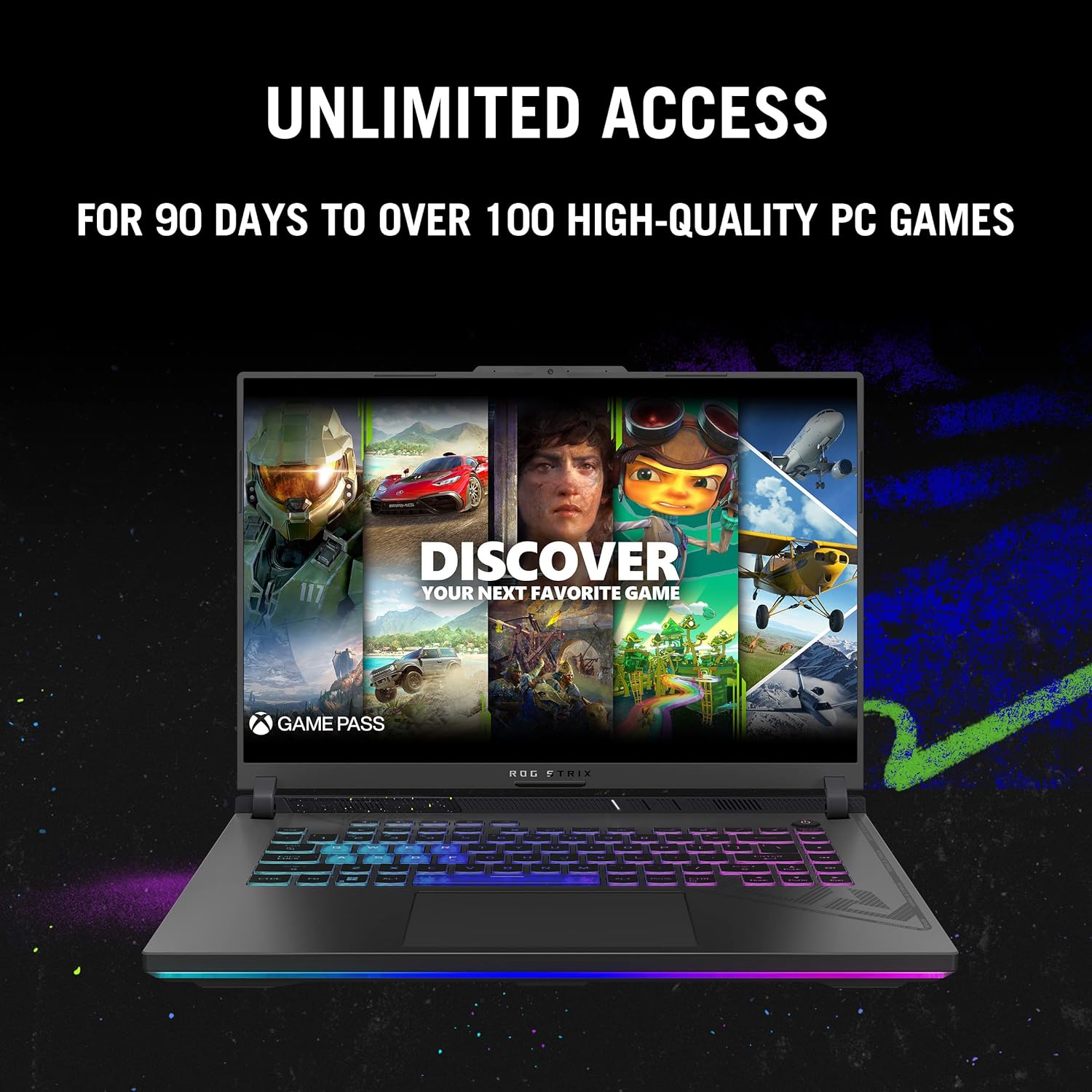 ASUS ROG Strix G16 (2024) Gaming Laptop, 16” 16:10 FHD 165Hz Display, NVIDIA® GeForce RTX™ 4060, Intel Core i7-13650HX, 16GB DDR5, 1TB PCIe Gen4 SSD, Wi-Fi 6E, Windows 11, G614JV-AS74 4 ASUS ROG Strix G16 (2024) Gaming Laptop, 16” 16:10 FHD 165Hz Display, NVIDIA® GeForce RTX™ 4060, Intel Core i7-13650HX, 16GB DDR5, 1TB PCIe Gen4 SSD, Wi-Fi 6E, Windows 11, G614JV-AS74 - Image 4