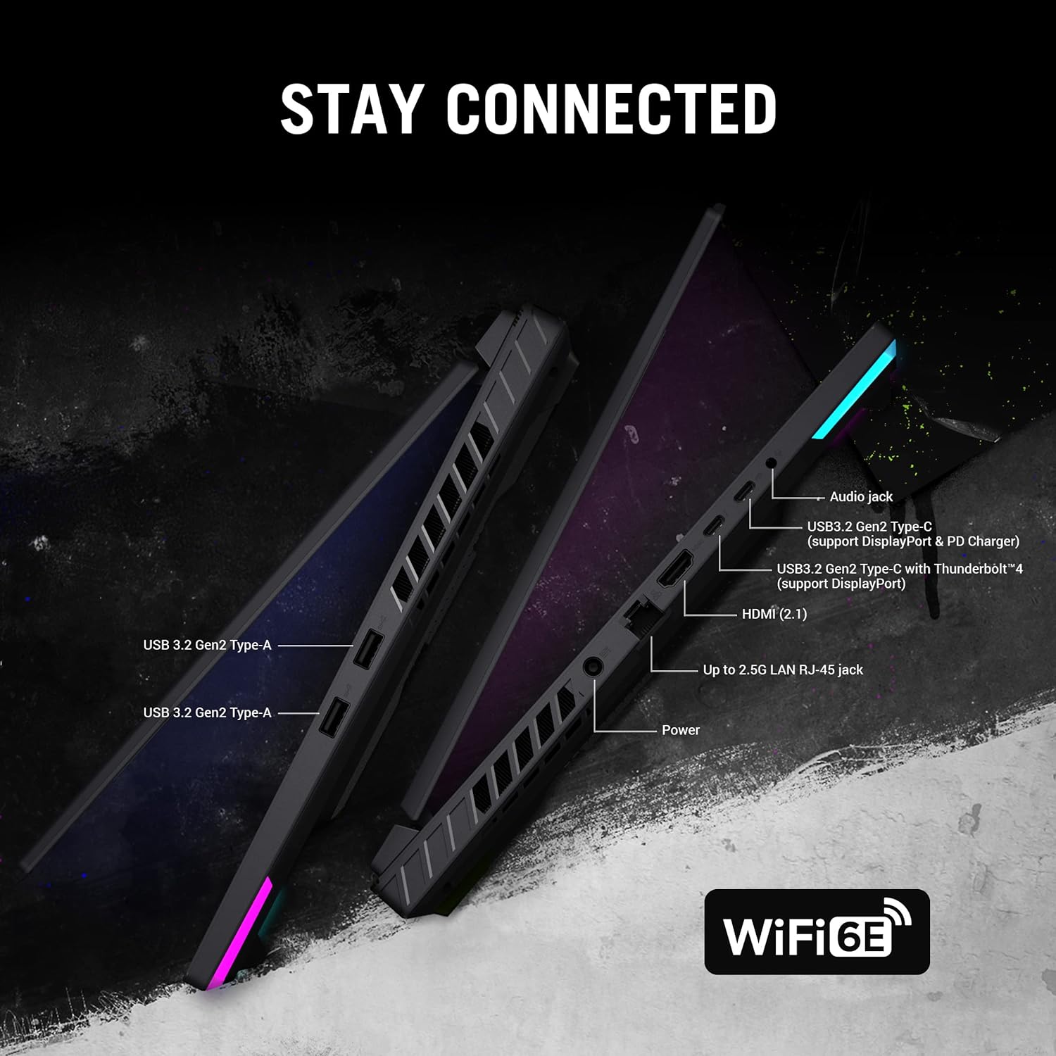 ASUS ROG Strix G16 (2024) Gaming Laptop, 16” 16:10 FHD 165Hz Display, NVIDIA® GeForce RTX™ 4060, Intel Core i7-13650HX, 16GB DDR5, 1TB PCIe Gen4 SSD, Wi-Fi 6E, Windows 11, G614JV-AS74 5 ASUS ROG Strix G16 (2024) Gaming Laptop, 16” 16:10 FHD 165Hz Display, NVIDIA® GeForce RTX™ 4060, Intel Core i7-13650HX, 16GB DDR5, 1TB PCIe Gen4 SSD, Wi-Fi 6E, Windows 11, G614JV-AS74 - Image 5