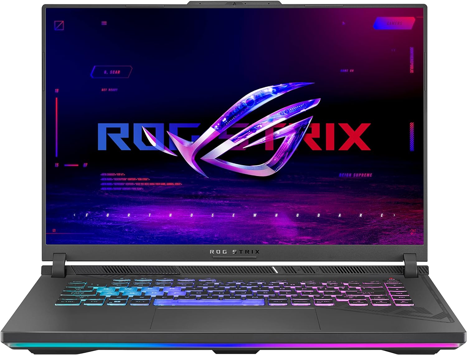 ASUS ROG Strix G16 (2024) Gaming Laptop, 16” 16:10 FHD 165Hz Display, NVIDIA® GeForce RTX™ 4060, Intel Core i7-13650HX, 16GB DDR5, 1TB PCIe Gen4 SSD, Wi-Fi 6E, Windows 11, G614JV-AS74 1