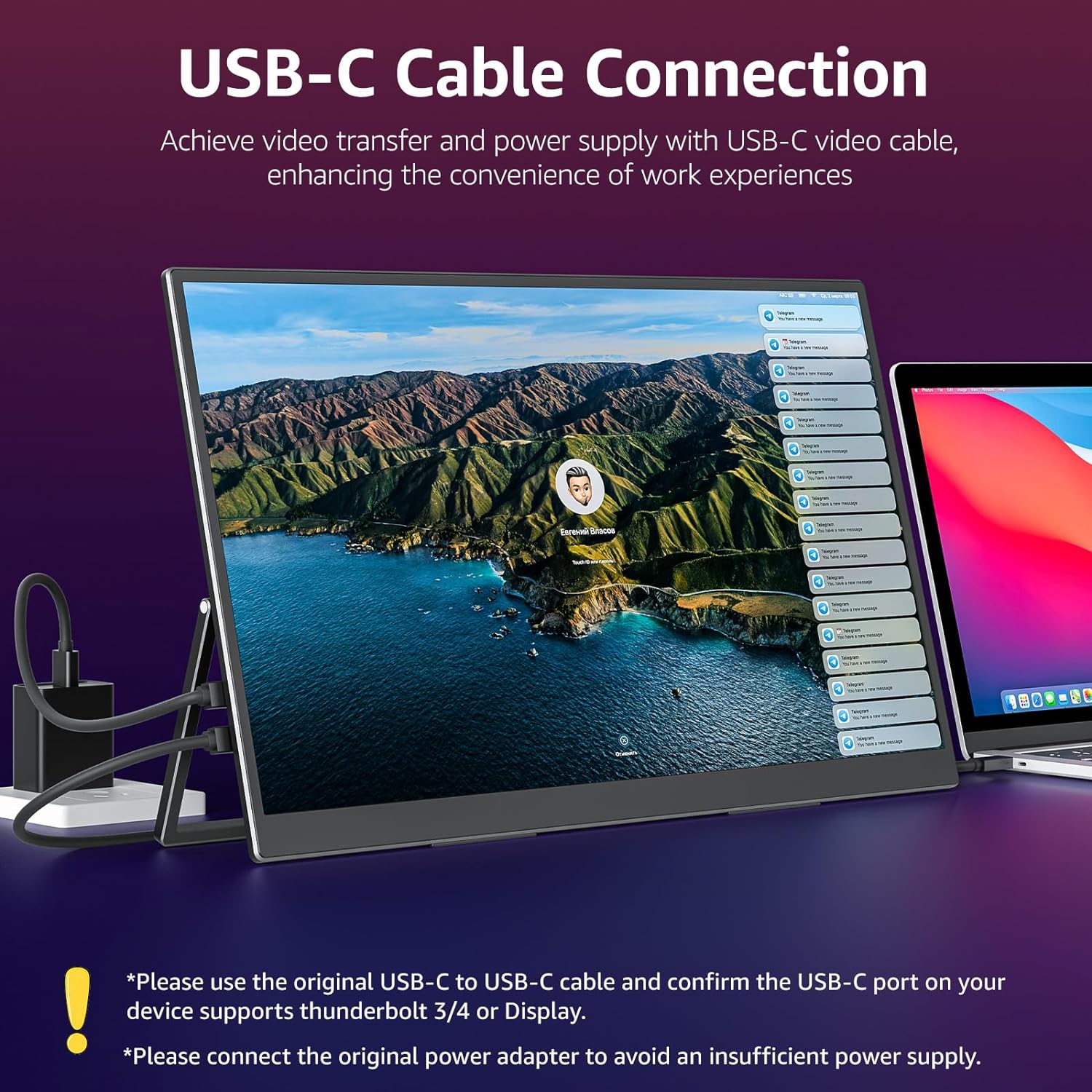 VisionOwl Large Portable Monitor-18.5 Inch Computer Gaming Display 100Hz 120% sRGB FHD 1080P USB-C HDMI IPS Screen for Laptop MacBook Surface PC PS4/PS5 Xbox with Kickstand VESA Mountable Speakers 6 VisionOwl Large Portable Monitor-18.5 Inch Computer Gaming Display 100Hz 120% sRGB FHD 1080P USB-C HDMI IPS Screen for Laptop MacBook Surface PC PS4/PS5 Xbox with Kickstand VESA Mountable Speakers - Image 6