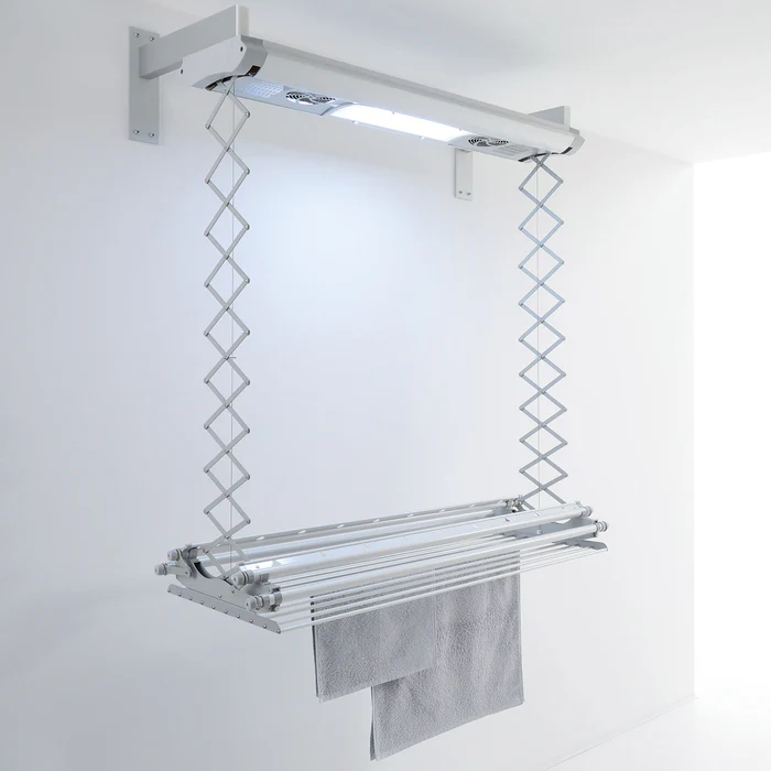 Foxydry Air Wall-Mounted Electric Drying Rack: Space-Saving, Remote-Controlled, Energy-Efficient 1