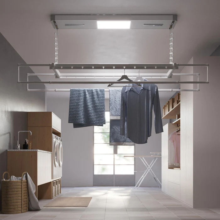 Foxydry Pro: The Ultimate Ceiling-Mounted Electric Drying Rack Solution Warm Ventillation 10 Foxydry Pro: The Ultimate Ceiling-Mounted Electric Drying Rack Solution Warm Ventillation - Image 10