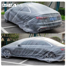 SEAMETAL Disposable Car Cover Indoor Dustproof PEVA Car Cover Transparent Soft Scratch-Free Auto Exterior Protector Universal