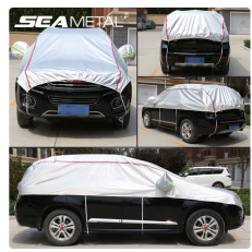 Universal Half Car Cover Waterproof Outdoor Cover Oxford Sun Rain Uv Protection Dustproof Snowproof Car Body Cover for SUV Sedan