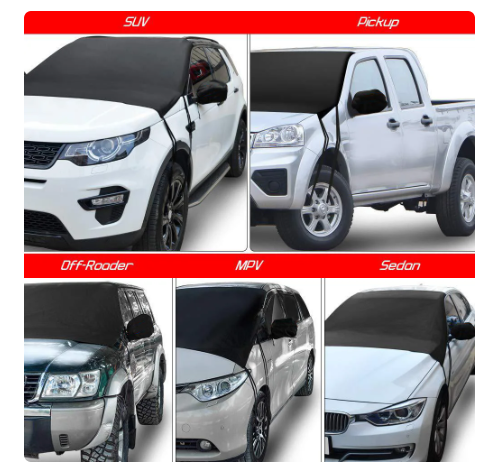 Universal Car Front Windshield Cover Snow Car Cover Sunshield Dust Waterproof Windscreen Protection Outdoor Exterior Protector 2 Universal Car Front Windshield Cover Snow Car Cover Sunshield Dust Waterproof Windscreen Protection Outdoor Exterior Protector - Image 2