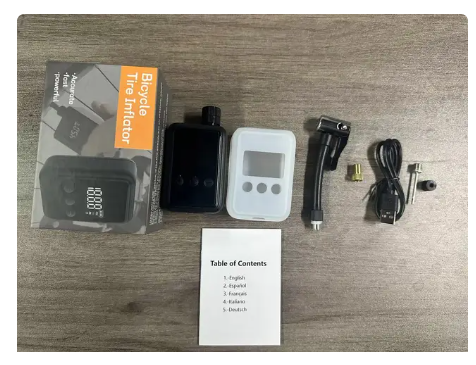 Bike Pump Electric Portable Bicycle Pump, 150 PSI Mini Tire Pump with Digital PSI Pressure Gauge, Tire Inflator Bike Air Pump Au 2 Bike Pump Electric Portable Bicycle Pump, 150 PSI Mini Tire Pump with Digital PSI Pressure Gauge, Tire Inflator Bike Air Pump Au - Image 2