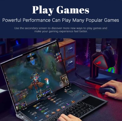 Dual Screen Gaming Laptops 16 Inch LCD Screen + 14 Inch Touch Screen Intel Core I7-10750H Notebook Computer 1 Dual Screen Gaming Laptops 16 Inch LCD Screen + 14 Inch Touch Screen Intel Core I7-10750H Notebook Computer