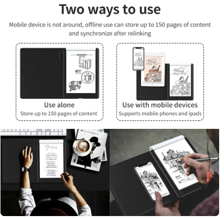 VSON Bluetooth Business Digital Tablet Graffiti Painting Pad Board Office Creative Art Work Smart Notepad Notebook Writing Board 2 VSON Bluetooth Business Digital Tablet Graffiti Painting Pad Board Office Creative Art Work Smart Notepad Notebook Writing Board - Image 2