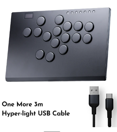 Haute42 Aluminium Alloy joystick Arcade Hitbox Leverless Controller Controle Arcade For PC/ Ps4 / ps5/Steam Fightstick Hitbox 2 Haute42 Aluminium Alloy joystick Arcade Hitbox Leverless Controller Controle Arcade For PC/ Ps4 / ps5/Steam Fightstick Hitbox - Image 2