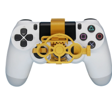 Gaming Racing Wheel Mini Steering Game Controller For Sony Playstation PS4 3D Printed Accessories Color Gold