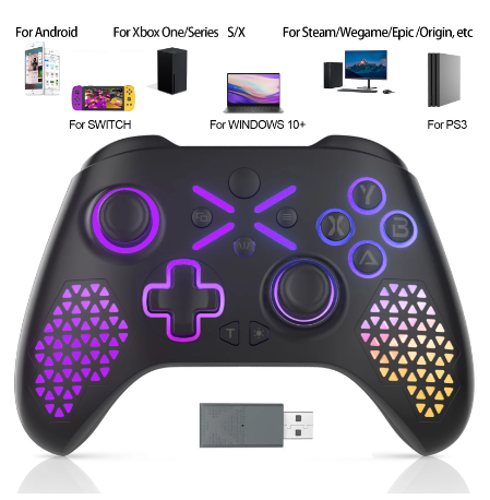 Wireless 2.4G For SWITCH/Xbox One/Series S/X Gamepad For Android/Windows PC Control Controller For Wegame/Steam Game Joystick 1 Wireless 2.4G For SWITCH/Xbox One/Series S/X Gamepad For Android/Windows PC Control Controller For Wegame/Steam Game Joystick