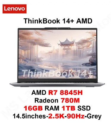 2024 Lenovo ThinkBook 14+ Laptop AMD R7 8845H Radeon 780M 16G/32GB RAM 1TB SSD 14.5inches 2.5K/3K 90Hz/120Hz 400nits Notebook PC 1