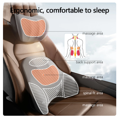 Car Electric Single Lumbar Single Headrest Vibration Massage Lumbar Support Neck Pillow lumbar Cushion Car Seat Car interior 1 Car Electric Single Lumbar Single Headrest Vibration Massage Lumbar Support Neck Pillow lumbar Cushion Car Seat Car interior