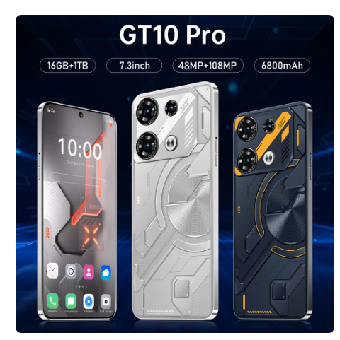 2024 Cellphones GT10 Pro Smartphone 5G 7.3HD 16G+1TB Dual Sim Android 13 108MP 6800mAh Cell Phone Unlocked Smart Mobile Phones 2 2024 Cellphones GT10 Pro Smartphone 5G 7.3HD 16G+1TB Dual Sim Android 13 108MP 6800mAh Cell Phone Unlocked Smart Mobile Phones - Image 2