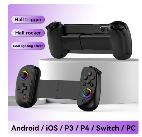 Hot Sale D8 Telescopic Gaming Controller Streaming Gamepad for Tablet Android iOS PS3 PS4 Switch PC Joystick with Hall Trigger 3 Hot Sale D8 Telescopic Gaming Controller Streaming Gamepad for Tablet Android iOS PS3 PS4 Switch PC Joystick with Hall Trigger - Image 3