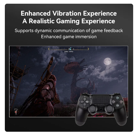 Wireless Bluetooth Controller Grip Somatic Vibration Trigger Feedback Holiday Gifts Game for Sony Family Gatherings for ps4 3 Wireless Bluetooth Controller Grip Somatic Vibration Trigger Feedback Holiday Gifts Game for Sony Family Gatherings for ps4 - Image 3