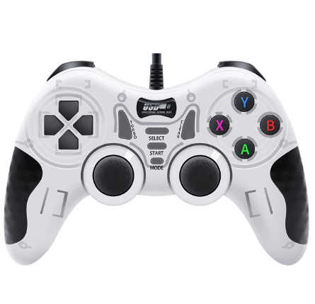 Gamepad BLACK White Wired Handle for Gaming TV / Computer PC Joystick PS3 Controller with Vibration Effect 2