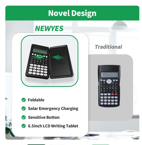 Writing Tablet Drawing Board Graffiti Sketchpad 6.5inch Lcd Handwriting Blackboard magic drawing board and Scientific Calculator 2 Writing Tablet Drawing Board Graffiti Sketchpad 6.5inch Lcd Handwriting Blackboard magic drawing board and Scientific Calculator - Image 2