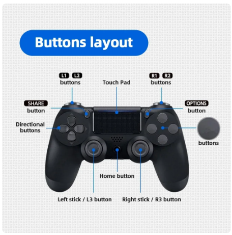Controller for PS4 Slim Pro Joystick Gamepad Dual Vibration Wireless Bluetooth Joypad For PlayStation 4 Joypad PC/IOS/Android 4 Controller for PS4 Slim Pro Joystick Gamepad Dual Vibration Wireless Bluetooth Joypad For PlayStation 4 Joypad PC/IOS/Android - Image 4