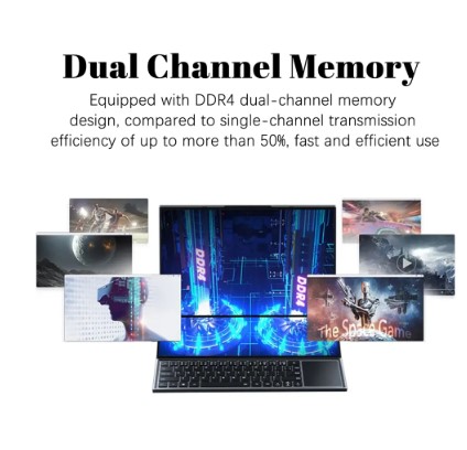 Dual Screen Gaming Laptops 16 Inch LCD Screen + 14 Inch Touch Screen Intel Core I7-10750H Notebook Computer 3 Dual Screen Gaming Laptops 16 Inch LCD Screen + 14 Inch Touch Screen Intel Core I7-10750H Notebook Computer - Image 3