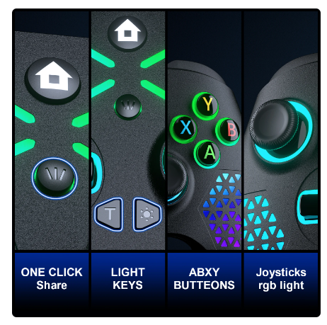 Wireless 2.4G For SWITCH/Xbox One/Series S/X Gamepad For Android/Windows PC Control Controller For Wegame/Steam Game Joystick 4 Wireless 2.4G For SWITCH/Xbox One/Series S/X Gamepad For Android/Windows PC Control Controller For Wegame/Steam Game Joystick - Image 4