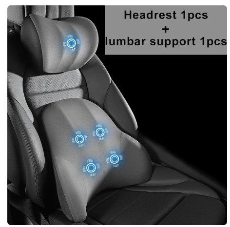 Car Electric Single Lumbar Single Headrest Vibration Massage Lumbar Support Neck Pillow lumbar Cushion Car Seat Car interior 4 Car Electric Single Lumbar Single Headrest Vibration Massage Lumbar Support Neck Pillow lumbar Cushion Car Seat Car interior - Image 4