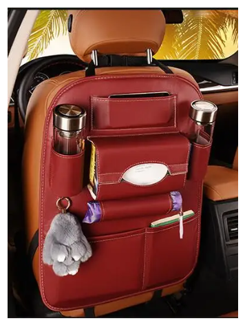 2024 New Car Seat back Storage Organizer Bag Universal PU Leather Multifunction Storage Box Stowing Tidying Pocket Auto Styling 12 2024 New Car Seat back Storage Organizer Bag Universal PU Leather Multifunction Storage Box Stowing Tidying Pocket Auto Styling - Image 12