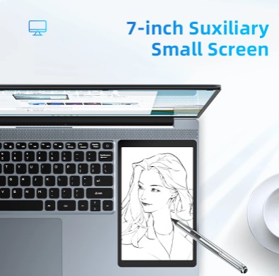 Dual Screen Gaming Laptops 15 .6" IPS + 7'' Touch Windows 11 Intel Celeron N5095 16GB RAM 512GB SSD Notebook Computer 5 Dual Screen Gaming Laptops 15 .6" IPS + 7'' Touch Windows 11 Intel Celeron N5095 16GB RAM 512GB SSD Notebook Computer - Image 5