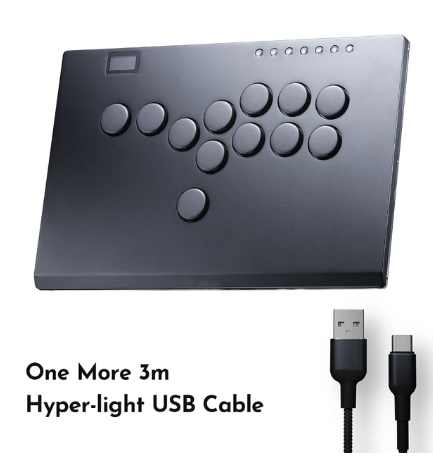 Haute42 Aluminium Alloy joystick Arcade Hitbox Leverless Controller Controle Arcade For PC/ Ps4 / ps5/Steam Fightstick Hitbox 5 Haute42 Aluminium Alloy joystick Arcade Hitbox Leverless Controller Controle Arcade For PC/ Ps4 / ps5/Steam Fightstick Hitbox - Image 5