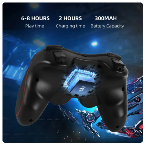 GAMINJA Wireless Bluetooth Gamepad PC Game Controller Gaming Joystick For Android Mobile Phone TV Box Playstation 3 Tablet PC 6 GAMINJA Wireless Bluetooth Gamepad PC Game Controller Gaming Joystick For Android Mobile Phone TV Box Playstation 3 Tablet PC - Image 6