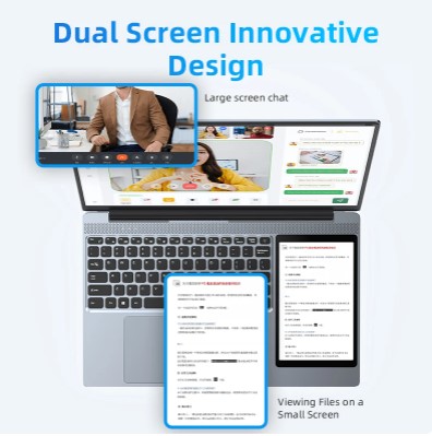 Dual Screen Gaming Laptops 15 .6" IPS + 7'' Touch Windows 11 Intel Celeron N5095 16GB RAM 512GB SSD Notebook Computer Free ship 4 Dual Screen Gaming Laptops 15 .6" IPS + 7'' Touch Windows 11 Intel Celeron N5095 16GB RAM 512GB SSD Notebook Computer Free ship - Image 4