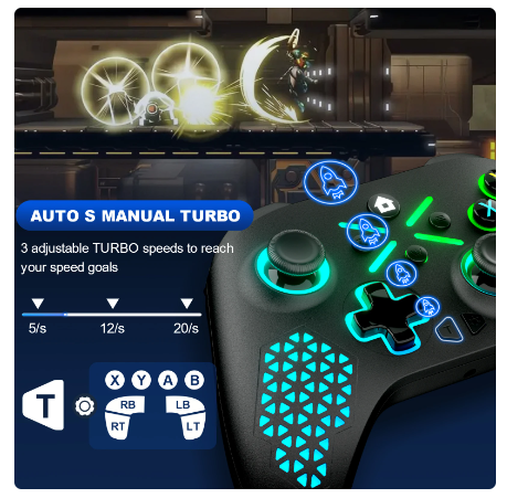 Wireless 2.4G For SWITCH/Xbox One/Series S/X Gamepad For Android/Windows PC Control Controller For Wegame/Steam Game Joystick 6 Wireless 2.4G For SWITCH/Xbox One/Series S/X Gamepad For Android/Windows PC Control Controller For Wegame/Steam Game Joystick - Image 6