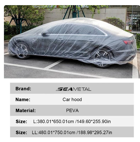 SEAMETAL Disposable Car Cover Indoor Dustproof PEVA Car Cover Transparent Soft Scratch-Free Auto Exterior Protector Universal 6 SEAMETAL Disposable Car Cover Indoor Dustproof PEVA Car Cover Transparent Soft Scratch-Free Auto Exterior Protector Universal - Image 6