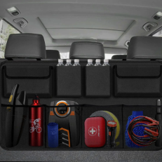 Car Trunk Car Organisers Backseat Hanging Car Organisers with 8 Large Storage Bag Trunk Organizer for SUV Truck Space Saving Exp