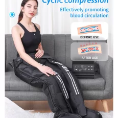 6-Chamber Exercise Recovery Boots Foot Air Wave Pressure Massage Leg Lymphatic Drainage Relaxation and Recovery Ion Therapy