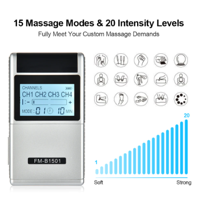 15-Mode EMS TENS Electric Muscle Stimulator | Full Body Massager | Pain Relief & Physiotherapy Device 2 15-Mode EMS TENS Electric Muscle Stimulator | Full Body Massager | Pain Relief & Physiotherapy Device - Image 2