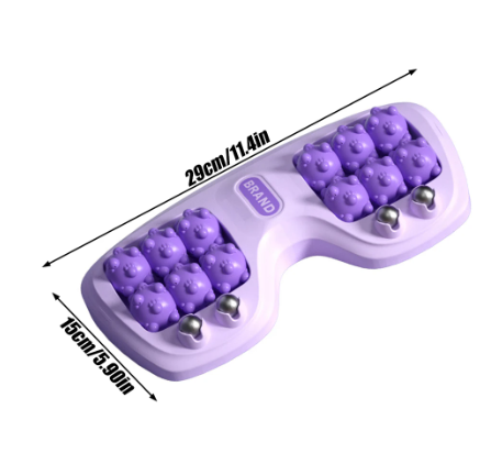 1PC Dual Foot Massager Roller with ABS Plastic& Magnetic Beads,Promotes,Lightweight and Portable - Relaxation Gifts for Women Men 2 1PC Dual Foot Massager Roller with ABS Plastic& Magnetic Beads,Promotes,Lightweight and Portable - Relaxation Gifts for Women Men - Image 2