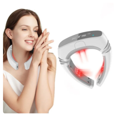 Electric Neck Massager Intelligent Laser Massager Cervical Neck Traction Device Relax Cervical Relief Fatigue Pain