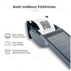 Q3Pro Handheld PDA 4G Android 8.1 POS Machines Portable Electronic Ticket Printer Receipt All In One Handheld Business Register